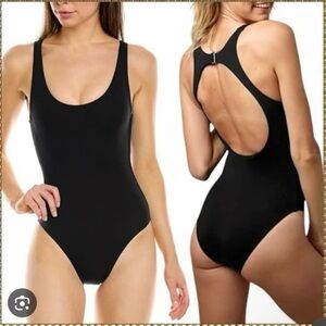 NWT Andie Swim The Catalina Black One Piece Swimsuit Bathing Suit
